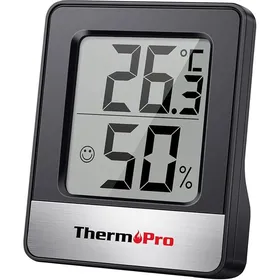 Comparer les prix de Petit Hygromètre Numérique Thermomètre Intérieur TP49 - Moniteur température - Noir noir STATION METEO