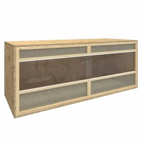Comparer les prix de [73559]Terrarium Bois dingénierie 120x50x50 cm - pour extérieurdesign élégantPoids:22