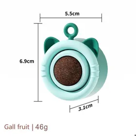 Comparer les prix de Jouet interactif pour chat - Phoesky - Cataire-infusé - Fruit de la Gall - Bleu - 6.9x5.5 cm - ABS - Style dessin animé
