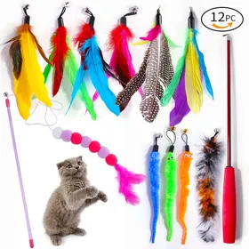 Meilleurs prix pour Ensemble de jouets pour chat - Phoesky - Matériau sisal - Tunnel pour chat - Bâton taquin - Souris - Cloche
