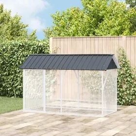 Comparer les prix de Aviary Pour Oiseaux Vidaxl Anthracite 112x227x141 Cm Acier