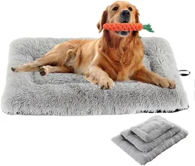 Comparer les prix de Matelas Lit pour Chien Chat Touffu Coussin Lavable Coussin pour Chat Doux Peluche Panier Chien pour Chiens (60x40CMGris Clair)