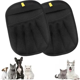 Meilleurs prix pour Lot de 2 Gant Poils Animaux Double Face Réutilisable – Gant Poil Chat & Chien Gant de Toilettage pour Chat et Chien Ramasse Poil