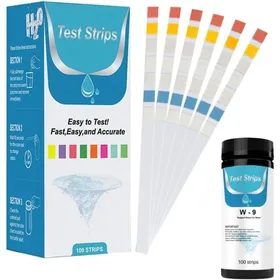 Meilleurs prix pour Bandelettes de Test pour Aquarium 9 en 1Kit de Test deau pour Aquarium de 100 BandelettesTest Précis du PHCarbonateDureténitr
