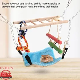 Meilleurs prix pour FYDUN Filet descalade Balançoire à Oiseaux Petit Animal Furet Perroquet Rat Oiseau Balançoire Corde Cage à animalerie jouet