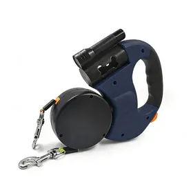 Meilleurs prix pour Laisse rétractable double avec enchevêtrement 360° et porte-sac intégré. Idéale pour familles à plusieurs chiens et promenades.
