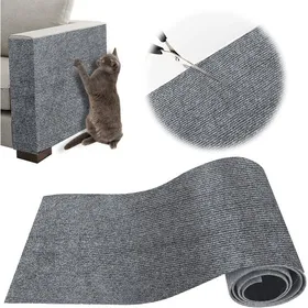 Comparer les prix de Griffoir Chat CanapéProtection Canape Chat Anti Griffe 100x30cmGriffoir pourFacile à CouperMeublesMursSisal et Moquette(Gris)
