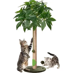 Comparer les prix de 84 cm Griffoir pour ChatGrattoir Chat Adultes et ChatonsGrand Griffe avec Corde en SisalArbre 84cm