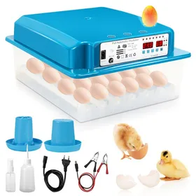 Comparer les prix de Riossad Couveuse Thermomètre à œufs de poule Couveuse Incubateur pour 36 œufs de poule COUVEUSE INCUBATEUR