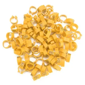 Comparer les prix de Bagues Identification Pigeon 8mm - Shipenophy - Modèle 100pcs - Jaune - Plastique - 8mm