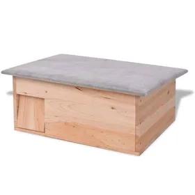 Comparer les prix de Cabane pour hérisson - vidaXL - Bois de sapin - Entrée labyrinthe - Toit imperméable