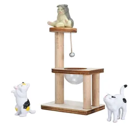 Meilleurs prix pour Cocosity arbre à chat de maison de poupée Ensemble de jeu de figurines de chat cadre animalerie Type de couvercle transparent