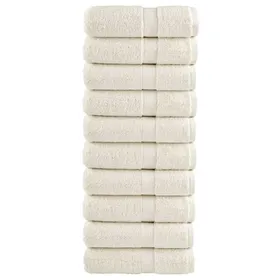 Comparer les prix de vidaXL Serviettes dinvité de Qualité Supérieure 10 pcs Draps de Bain Essuie-mains Serviette de Visage Salle de Bain 137472