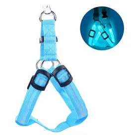 Meilleurs prix pour Harnais pour chien - Harnais réfléchissants pour chien -Harnais pour chien à fibre optique LED - Éclairage - Ajustable -