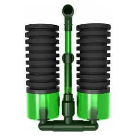 Meilleurs prix pour Vie Filtre daquarium Contient 2 Éponges 1 Porte-Filtre dans léponge 2 Ventouses et 2 Boîtes de Média Filtre de Pompe à Air Dou