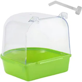 Meilleurs prix pour 1 Baignoire pour oiseaux Transparent Facile à nettoyer Pour perroquets et canaris .