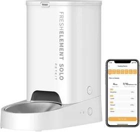 Comparer les prix de Distributeur Automatique Pour Chats Et Chiens2.4G Wifi 3L Mangeoire AutomatiqueConnecté AppAvec Bol En Acier Inoxydable(Blanc)