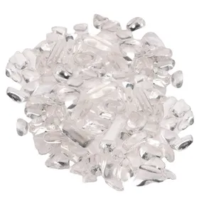 Comparer les prix de Éclats de pierre roulée - EINNENFFER - Quartz naturel concassé - Non percé - Brillant - Décoration polyvalente