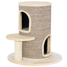 Comparer les prix de Tonneau Pour Chat Griffoir 2 Niveaux 60x60x61cmPlateforme Saut+tapis À GratterRepos+jeuBeige&BrunAccessoire Pour Chaton Adulte
