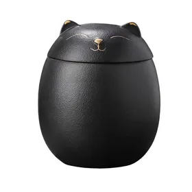 Comparer les prix de Boîtes en céramique en forme de chat urnes souvenir pour chiens et chats pour cendres pots étanches à lhumidité de Noir YYV