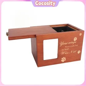 Comparer les prix de Cocosity Urne en bois de compagnie Urne de Cendres dAnimaux de Compagnie Cadre Photo en Bois pour Animaux de animalerie kit