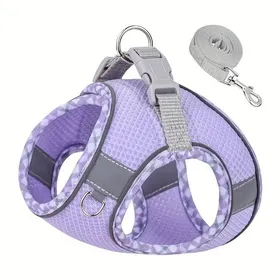 Meilleurs prix pour Harnais respirant pour animaux - Phoesky - Réfléchissant - Térylène - Motif solide - Rivet décoratif
