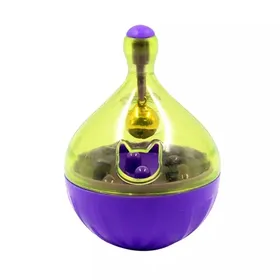 Comparer les prix de Jouet interactif pour chat - Phoesky - Puzzle alimentaire - Entraînement au QI - Plastique - Pourpre - 8.5x6 cm