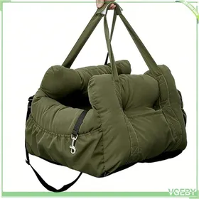 Comparer les prix de Siège auto pour chien - FAFEICY - 50x50x30 cm - Vert armée - Poche de rangement - Pour animaux