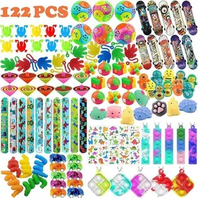 Comparer les prix de Cadeau Anniversaire Enfants Jouets Assortiment Accessoire Gadgets Set Party Favors Anniversaire Enfant Halloween122pcs Mélange