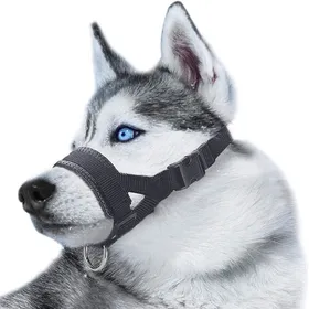 Comparer les prix de Muselière pour Chiens Anti-Morsure,Convient aux chiens avec un tour de cou de 16 à 28 cm et un tour de bouche de 18 à 30 cm Noir