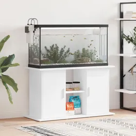 Meilleurs prix pour Solde - Mobilier Support pour aquarium blanc 101x41x58 cm bois dingénierie DECO JA9278330