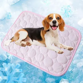 Comparer les prix de Freshpad Pour Chien Convient Aux Chats Et Aux ChiensRefroidissement En 3 Minutes 100 % Confortable Et Respirant (Rose 50x60cm)