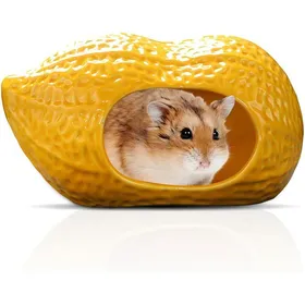 Meilleurs prix pour Maison de Hamster en Céramique Forme Cacahuète Hideout/Nid Frais pour Rongeurs et Gerbilles .
