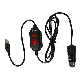Meilleurs prix pour [Ande Online Chauffage daquarium submersible réglable USB 10 W pour petit aquarium Chauffage pour aquarium Chauffage pour tortue