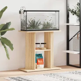 Comparer les prix de Solde - Mobilier Support pour aquarium chêne sonoma 60x30x60cm bois dingénierie DECO JA5394622