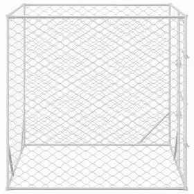 Comparer les prix de Chenil dextérieur pour chiens - WIENS - Argenté - 2x2x2 m - Acier galvanisé - Porte verrouillable