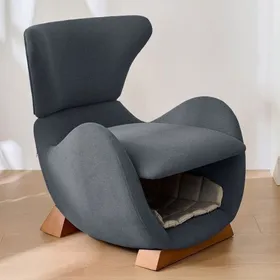 Meilleurs prix pour Fauteuil design requin-baleine 1 place anti-griffures refuge chat petit chien canapé TV salon 66x69x76cm Gris ！ CORBEILLE