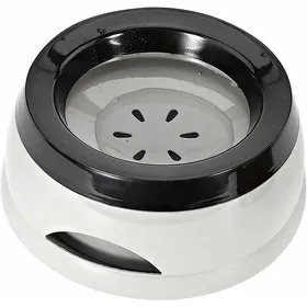 Comparer les prix de Gamelle chat/chien gris anti-débordement distributeur eau lent pour voyage/voiture YYV