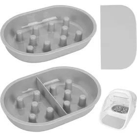 Meilleurs prix pour Lot de Tapis et Gamelle Anti Glouton Chat pour Sure Feed Alimentateur Automatique1 Bol Simple1 Bol Double1 Bol PP lent