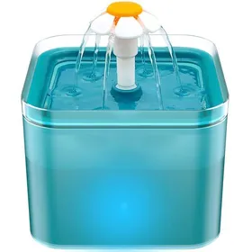 Comparer les prix de Fontaine à Eau pour Chat Ultra Silencieux Lumière LED 2 litres Filtration Multiple 3 Modes dEcoulement de lEau YYV
