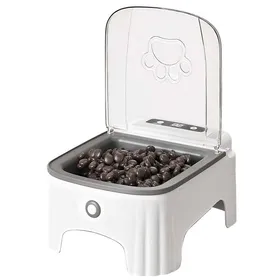 Meilleurs prix pour Distributeur Croquettes Chat Automatique 22 x 166 cm Interrupteur à induction pyroélectrique écran LCD Conception temporisée