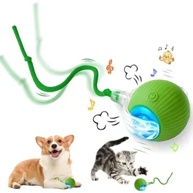 Comparer les prix de Générique Balle Interactive à Rouler pour Chien Balle Virale Intelligente pour Grands Et Petits Chiens Balle à Rouler (Vert)