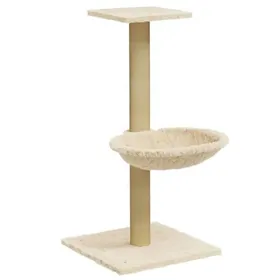 Meilleurs prix pour &Mode Arbre à chat avec griffoir en Sisal - Grand Plateforme - Crème 74 cm Sale797751