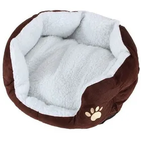 Comparer les prix de Panier Corbeille Niche Coussin Maison Lit amovible Pour Chien Chat Animaux Taille S 46*42*15cm COFFE Label
