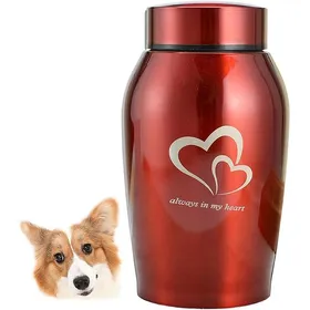 Comparer les prix de Urne souvenir Urne pour animaux de compagnie Urnes funéraires pour chiens et chats Urne commémorative en acier inoxydable Urne Rot