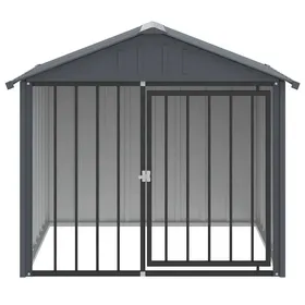 Comparer les prix de Noir Abri chiens/animaux - ZENCORE® Niche pour chien - avec toit noir 117x103x102cm acier galvanisé Top958308771