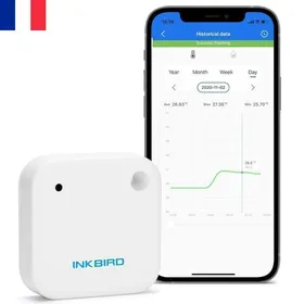 Comparer les prix de INKBIRD IBS-TH2 Thermomètre Hygromètre Bluetooth Intétieur Enregistreur Temperature Humidite Magnétique Capteur Intelligent Intégré