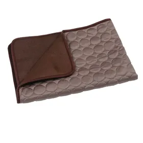 Meilleurs prix pour Tapis de refroidissement pour animaux - Phoesky - XL 100x70 cm - Marron - Respirant - Lavable - Utilisation polyvalente