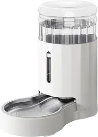 Meilleurs prix pour Distributeur D'Eau 6L Pour Animaux De Compagnie,Distributeur D'Eau En Acier Inoxydable De Grande Capacité Par Gravité,Blanc