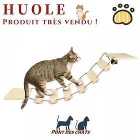 Comparer les prix de Pont des chats - Cadre descalade pour chat aire de jeu pour chat Conception murale - 32.5*15.5*85cm - couleur primaire.